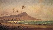 Gideon Jacques Denny Waikiki Beach oil painting